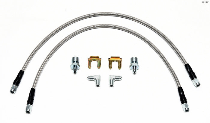 Wilwood Flex Brake Line Kit 22in L 3/8-24 to 90 Deg. MPN WIL220-11237