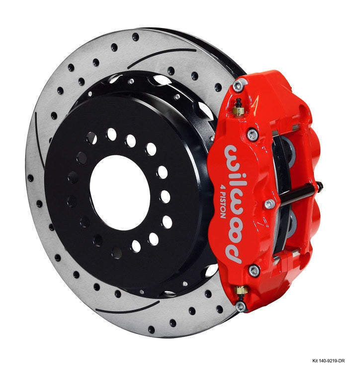 Wilwood Rear Disc Brake Kit Red Ford New Style 12.88 MPN WIL140-9219-DR For Ford