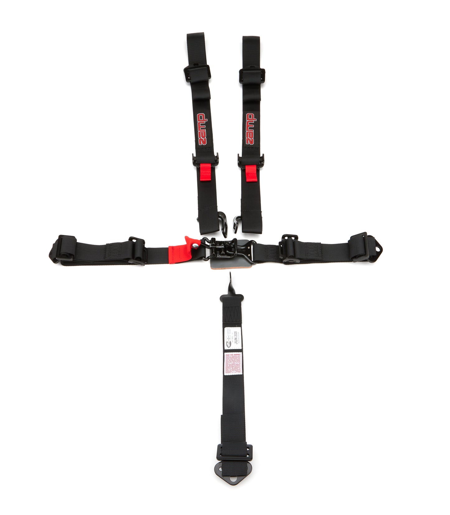 Zamp Harness 5pt Black L&L 3/2in Shoulder SFI 16.1 MPN ZAMHARN01S003