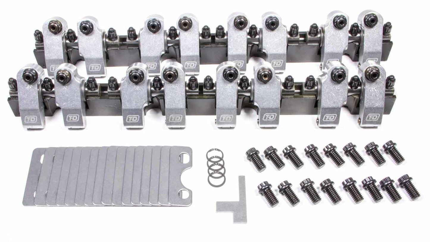 T AND D MACHINE SBC Shaft Rocker Arm Kit - 1.6/1.6 Ratio TDM2144-160/160