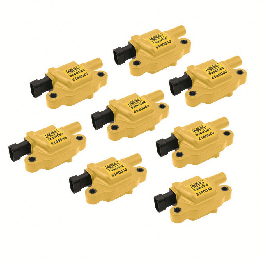 Accel Super Coils GM LS2/LS3 LS7 8 pack MPN ACL140043-8 For GM LS-Series
