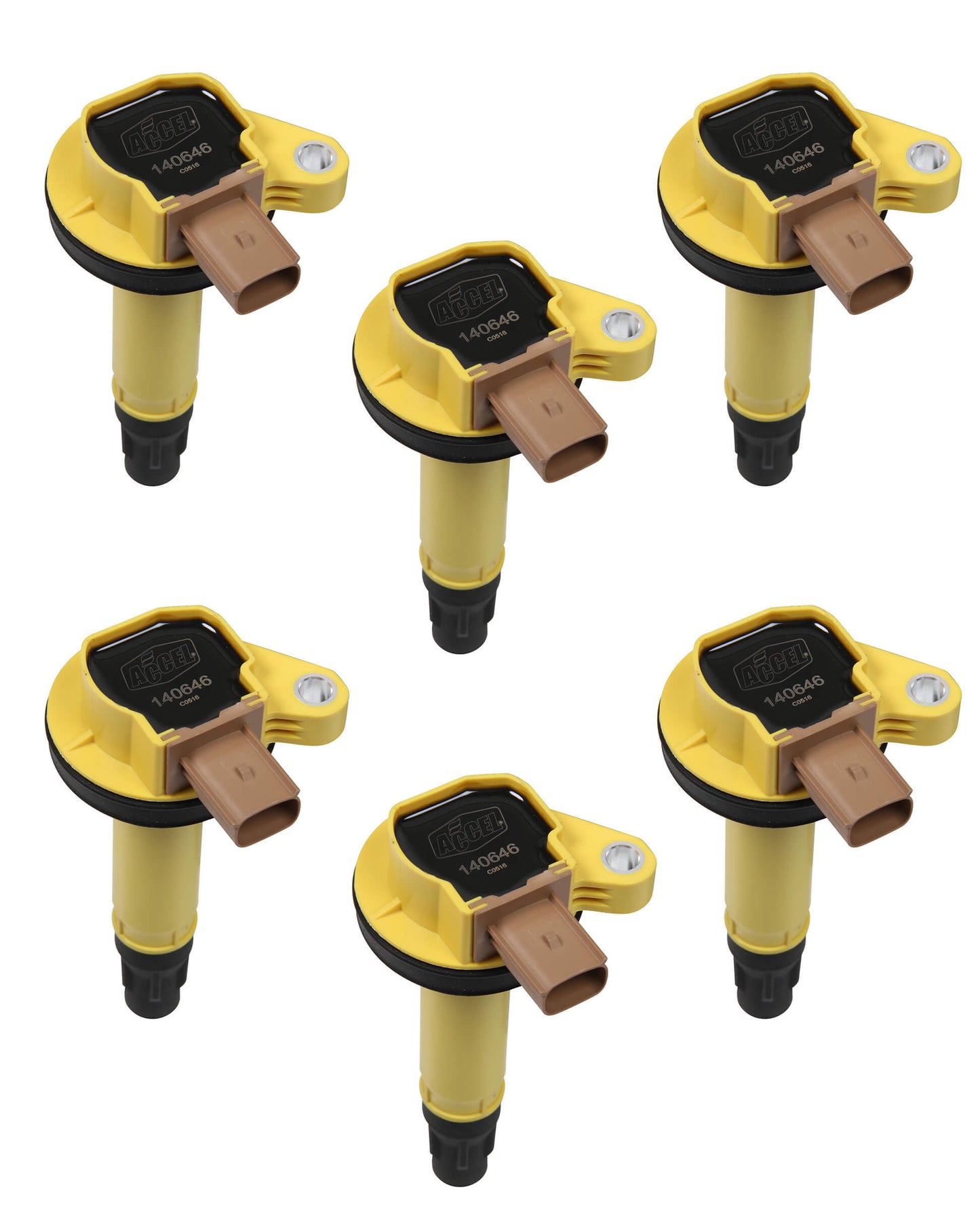 Accel Coil - Ford 3.5L V6 EcoBoost 6pk - Yellow ACL140646-6
