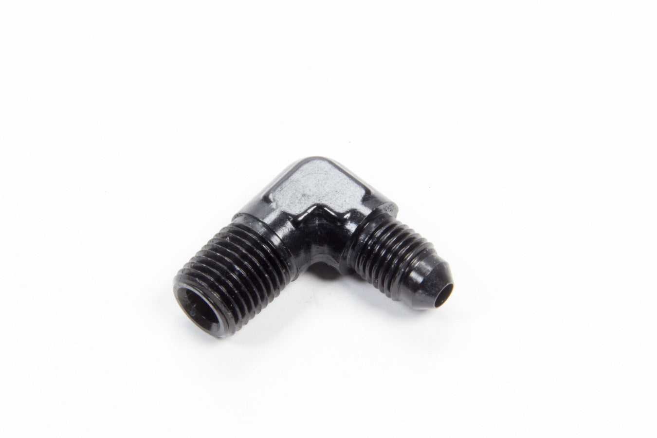 Aeroquip 90 Deg Alum #4 Flare 1/4 in Black AERFCM5032