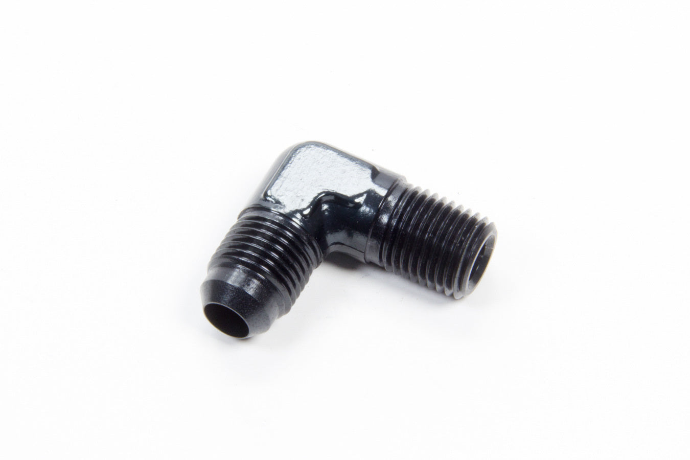 Aeroquip 90 Deg Alum #6 Flare 1/4 in Black AERFCM5034