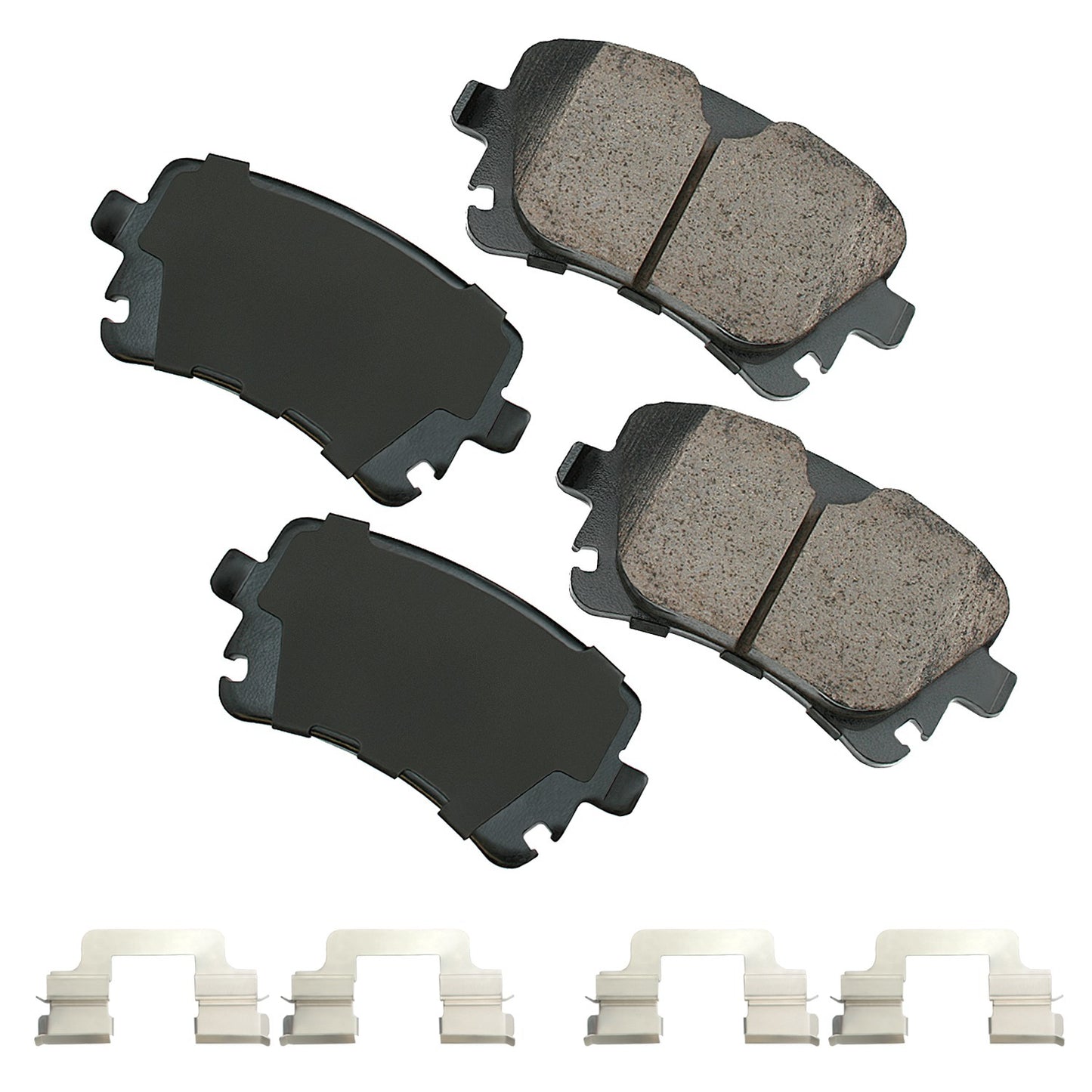 Akebono Brake Corporation Brake Pads Audi A6 11-06 A6 Quattro 11-05 A8 MPN AKEEUR1018B For Audi 2005-11