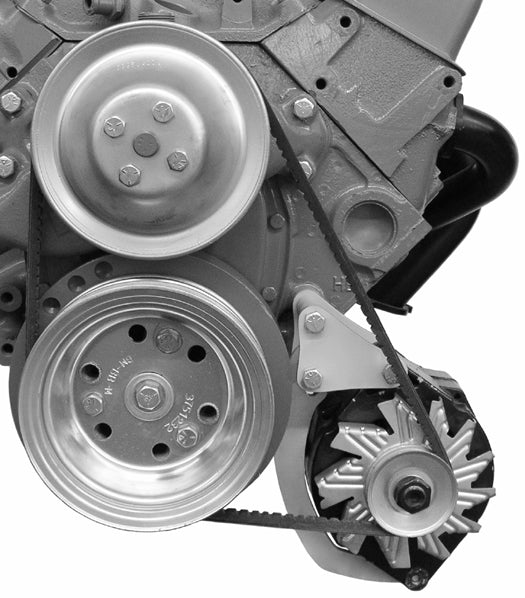 Alan Grove Components Alt.Bracket SBC Short Pump Low Mt./Narrow Fram MPN ALG207L For Chevy, GM