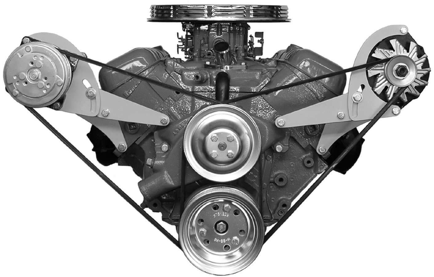 Alan Grove Components Alt.Bracket BBC Short Pump Low Pro/Vette-Camar ALG218L