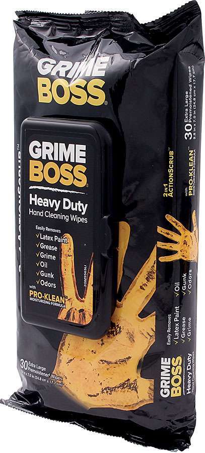 Allstar Performance Cleaning Wipes 30pk Grime Boss ALL12016