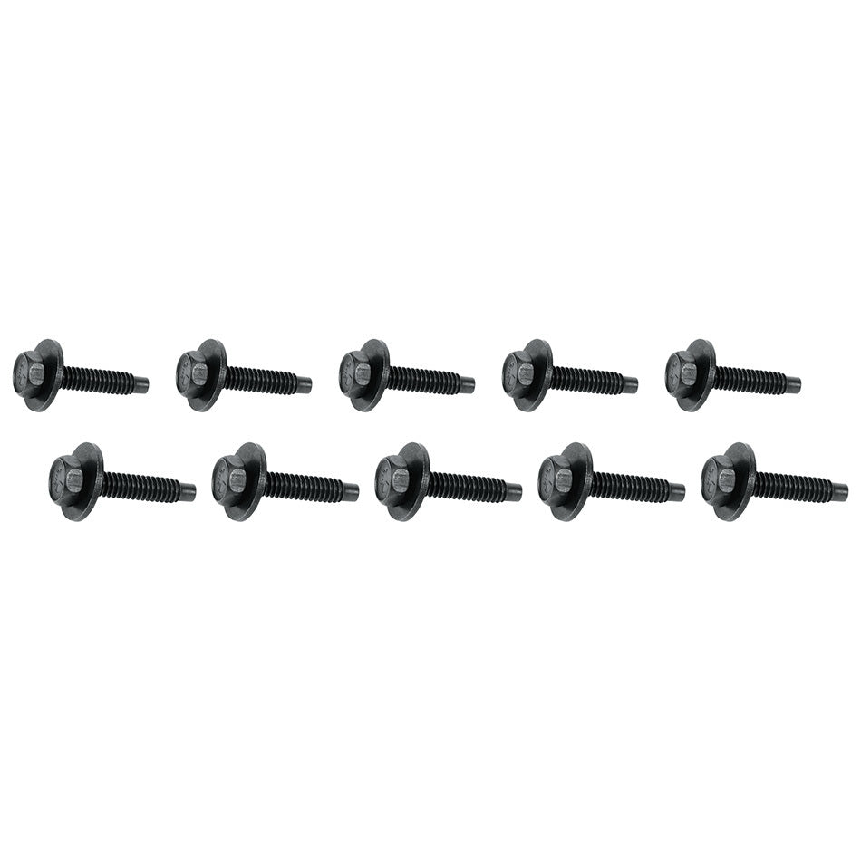 Allstar Performance Body Bolt 1-1/8in 10pk Black ALL16553