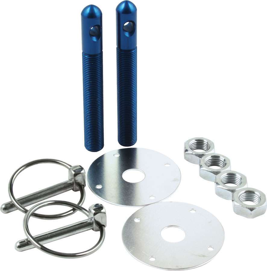 Allstar Performance Alum Hood Pin Kit 1/2in Blue ALL18502