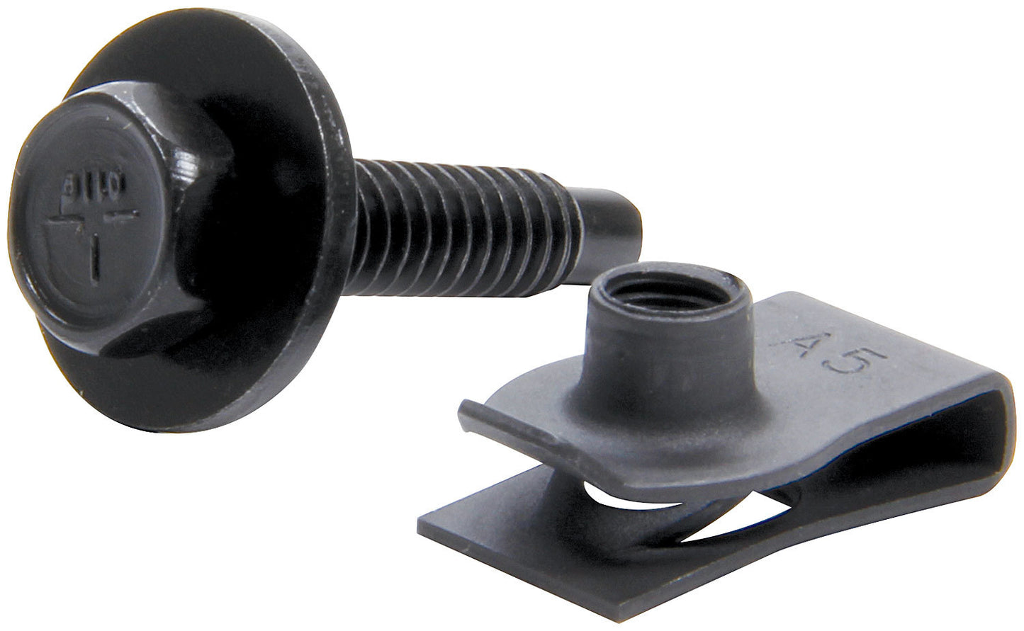 Allstar Performance Body Bolt Kit w/ Clips 50pk Black MPN ALL18558-50