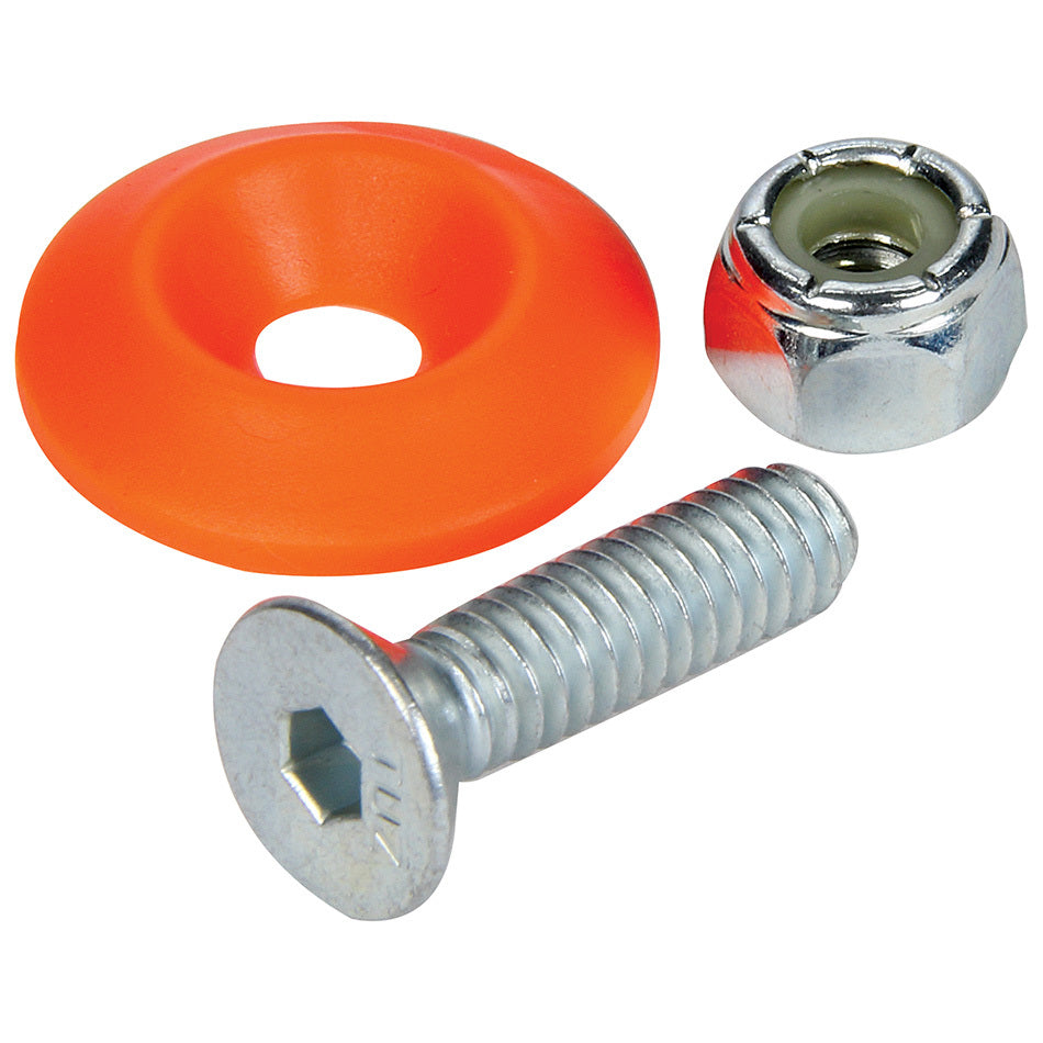 Allstar Performance Countersunk Bolt Kit Fluorescent Orange 50pk MPN ALL18689-50