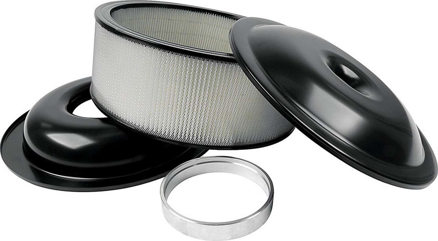 Allstar Performance LW 14in A/C Kit Black 5in Paper Element MPN ALL25917