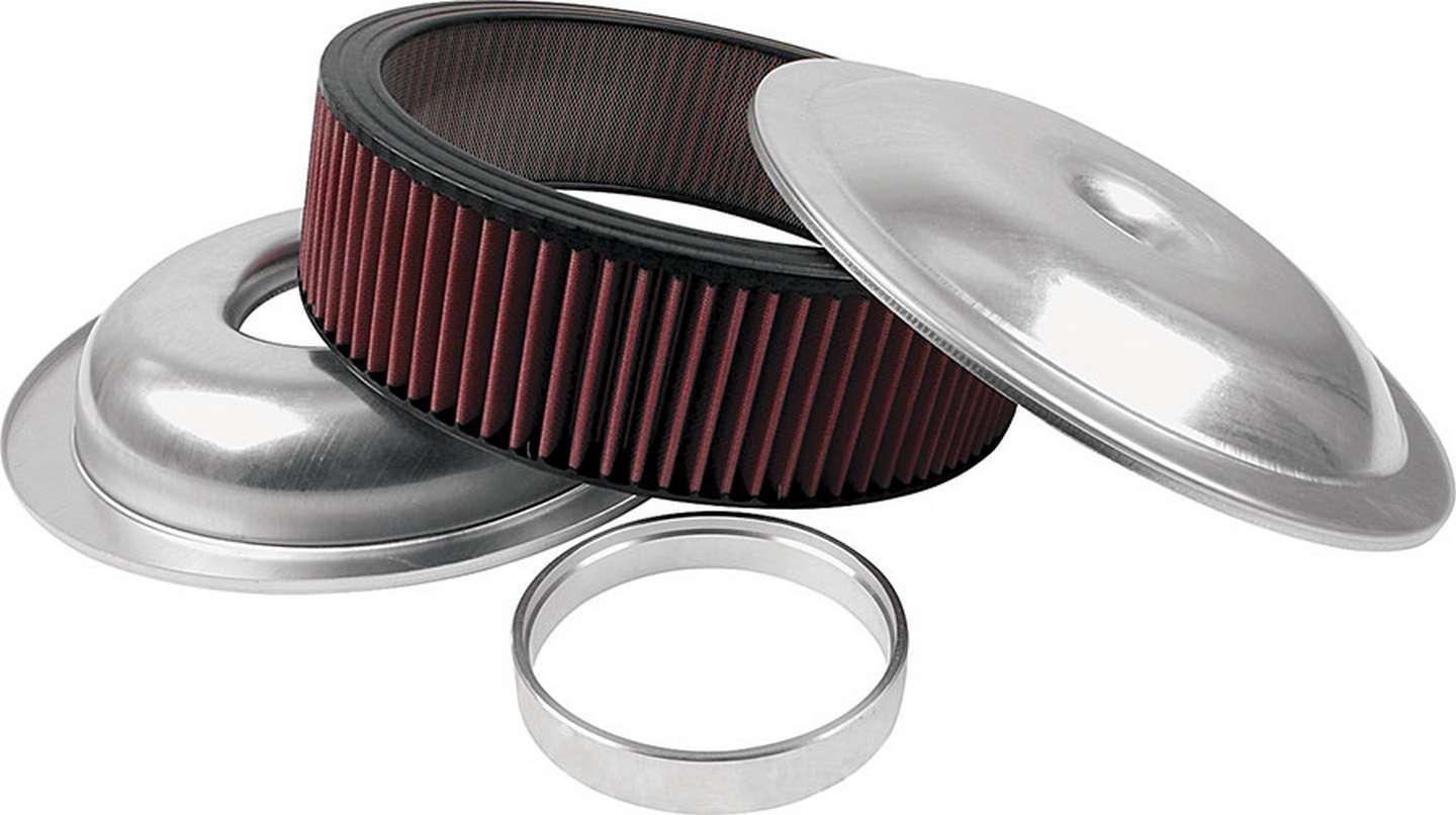 Allstar Performance LW 14in A/C Kit Plain 5in Washable Element MPN ALL25924