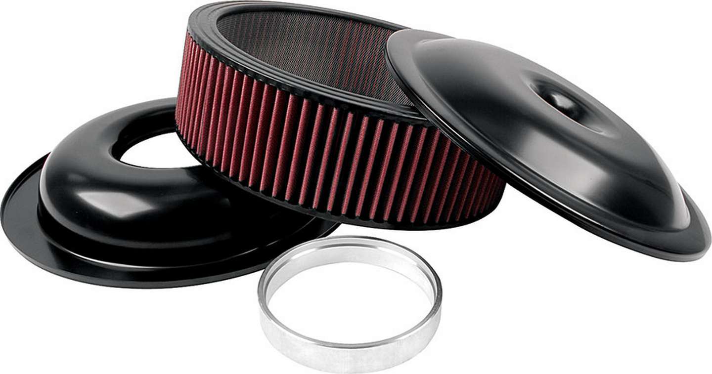 Allstar Performance LW 14in A/C Kit Black 5in Washable Element MPN ALL25925