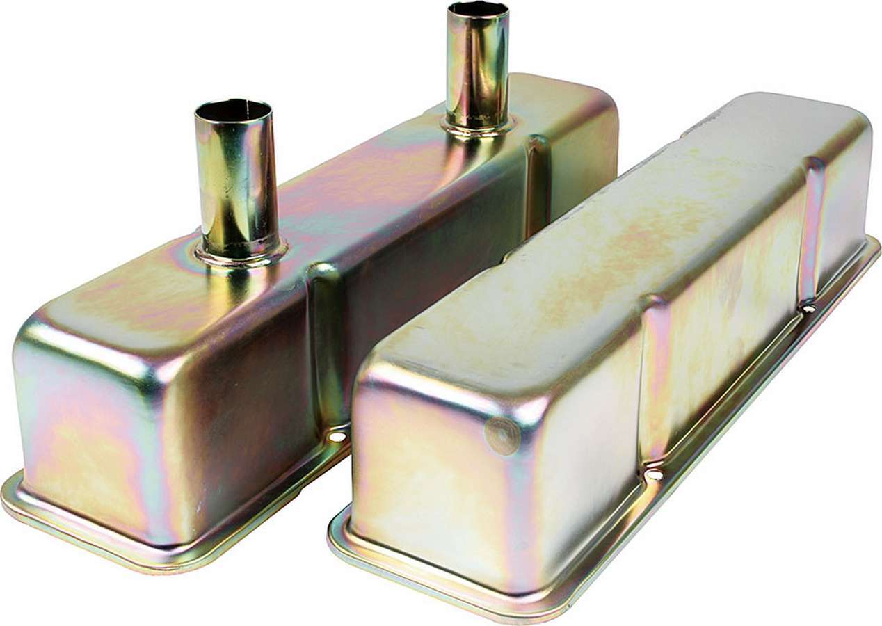 Allstar Performance Valve Covers SBC Steel Zinc w/Tubes MPN ALL26145 For Chevy