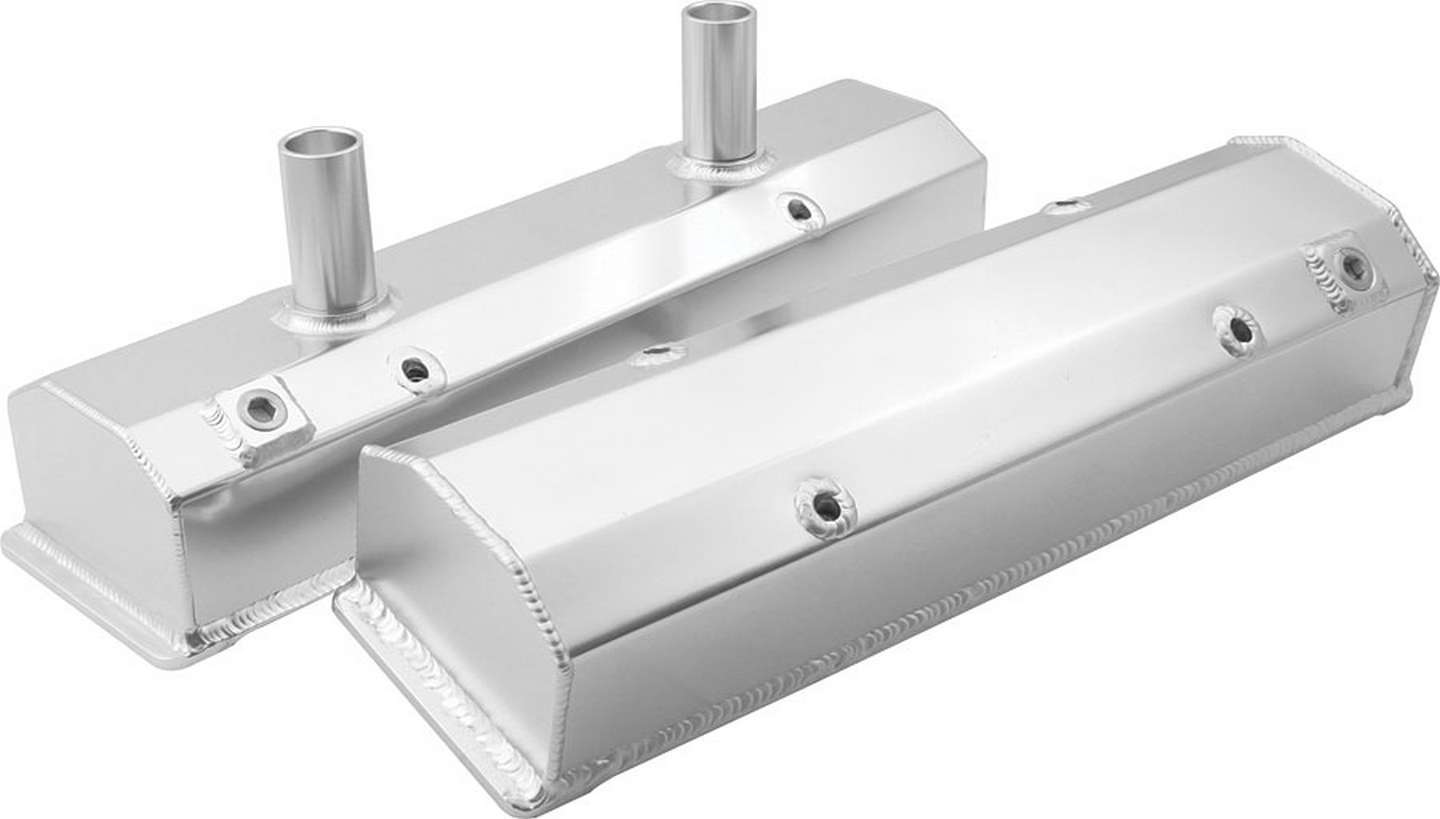 Allstar Performance Valve Covers SBC Fab Aluminum w/Tubes ALL26171