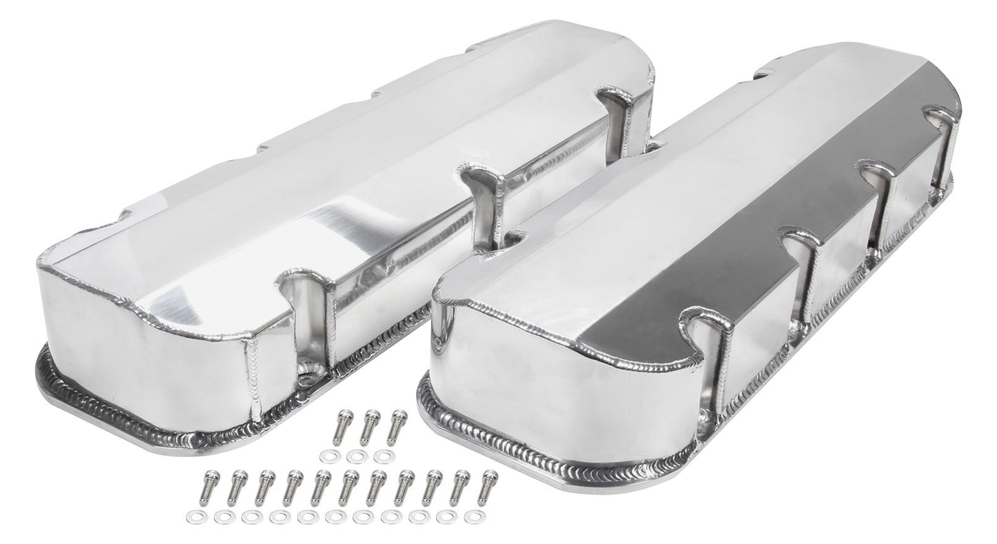 Allstar Performance Valve Covers BBC Fab Aluminum w/o Holes MPN ALL26176 For Chevy