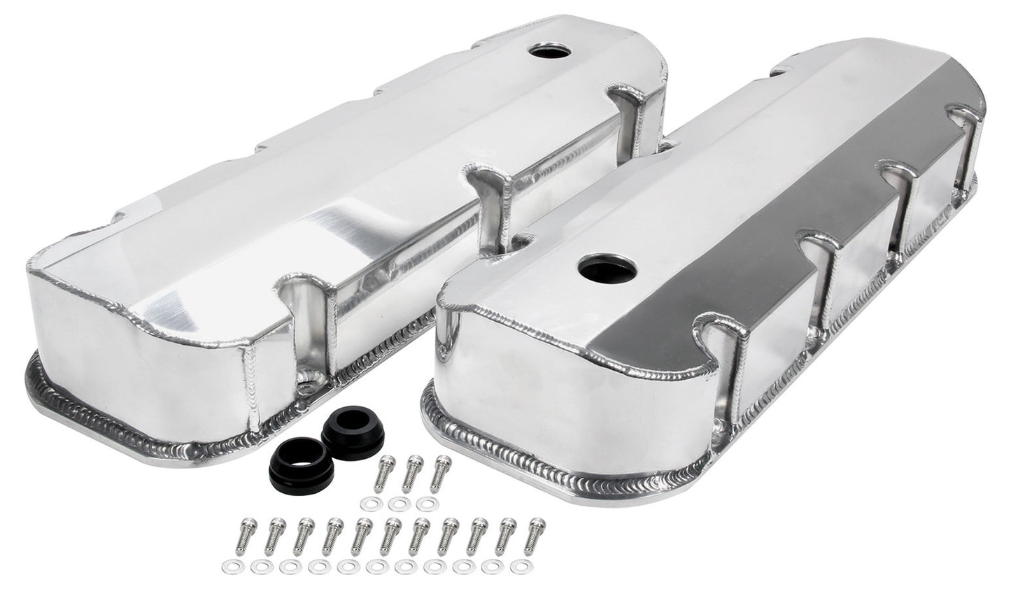 Allstar Performance Valve Covers BBC Fab Aluminum w/ Holes MPN ALL26177 For Chevy