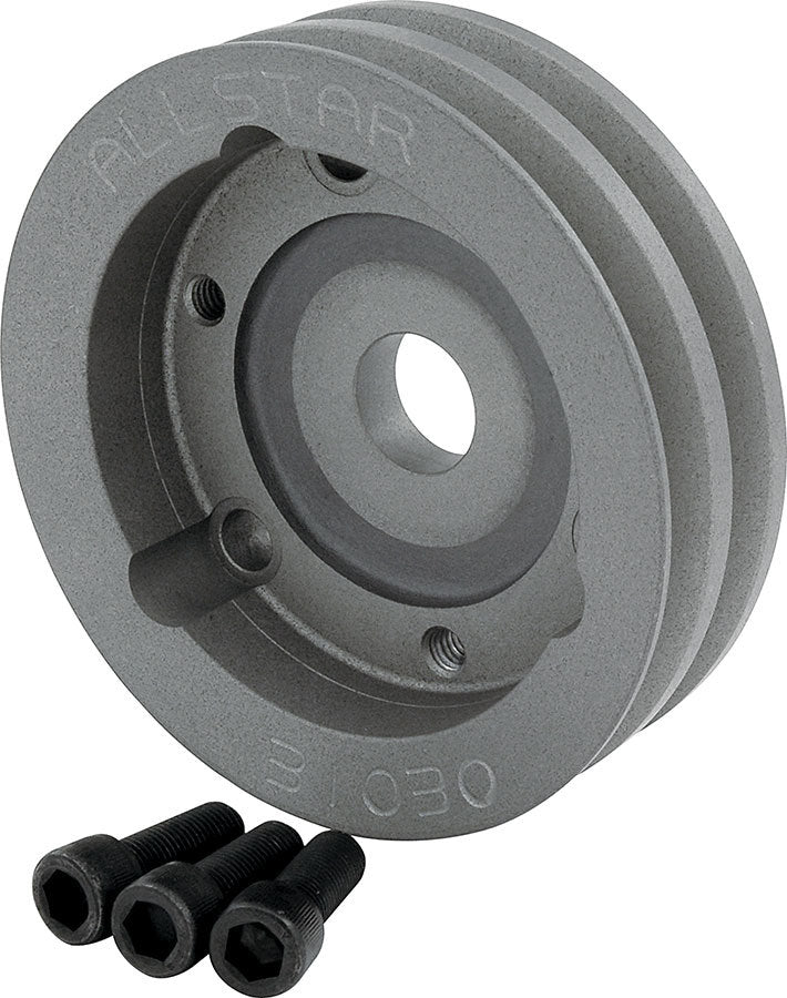 Allstar Performance Crank Pulley 2 Groove 4.750in Dia MPN ALL31030 For Chevy