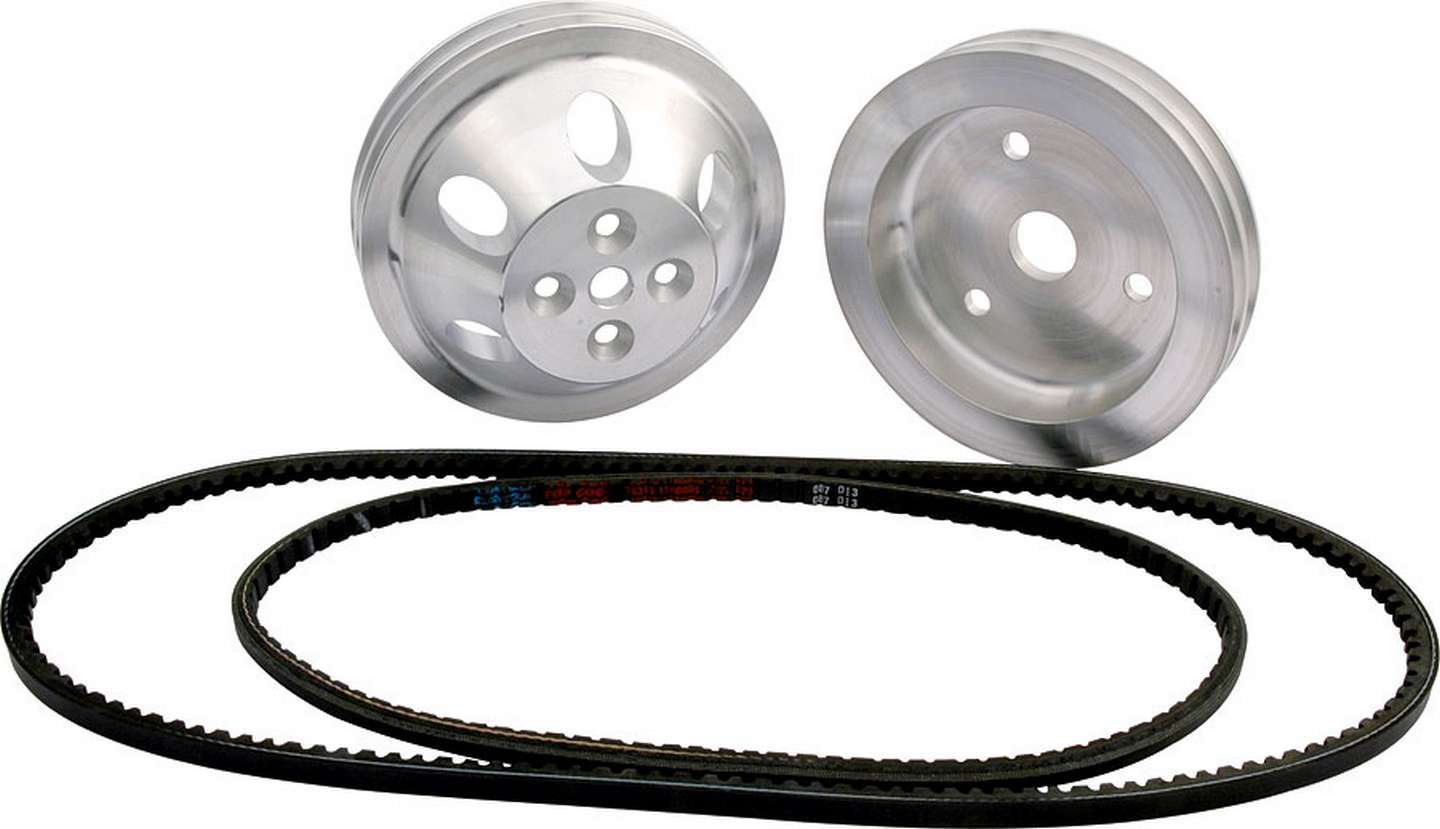 Allstar Performance 1:1 Pulley Kit Block Mount PS MPN ALL31080 For Chevy