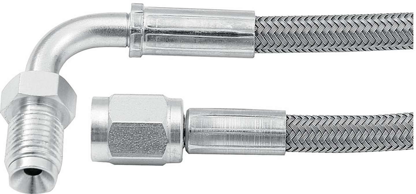 Allstar Performance 24in #3 Line -3 Str/90 Deg 3/8-24 Inv Flr MPN ALL46332-24