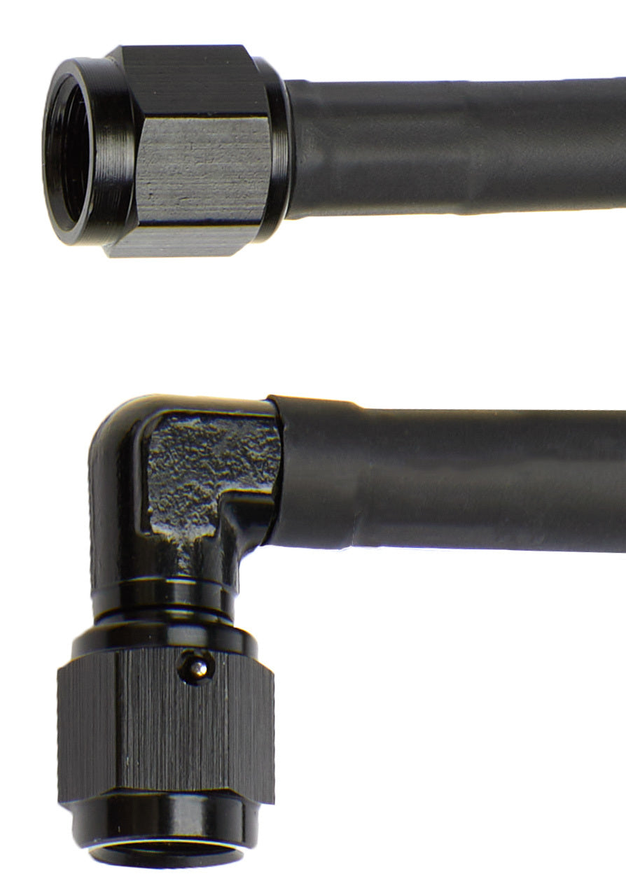 Allstar Performance Coated Braided Line 21in #4 Hose -4 90 Deg/-4 Str ALL48403
