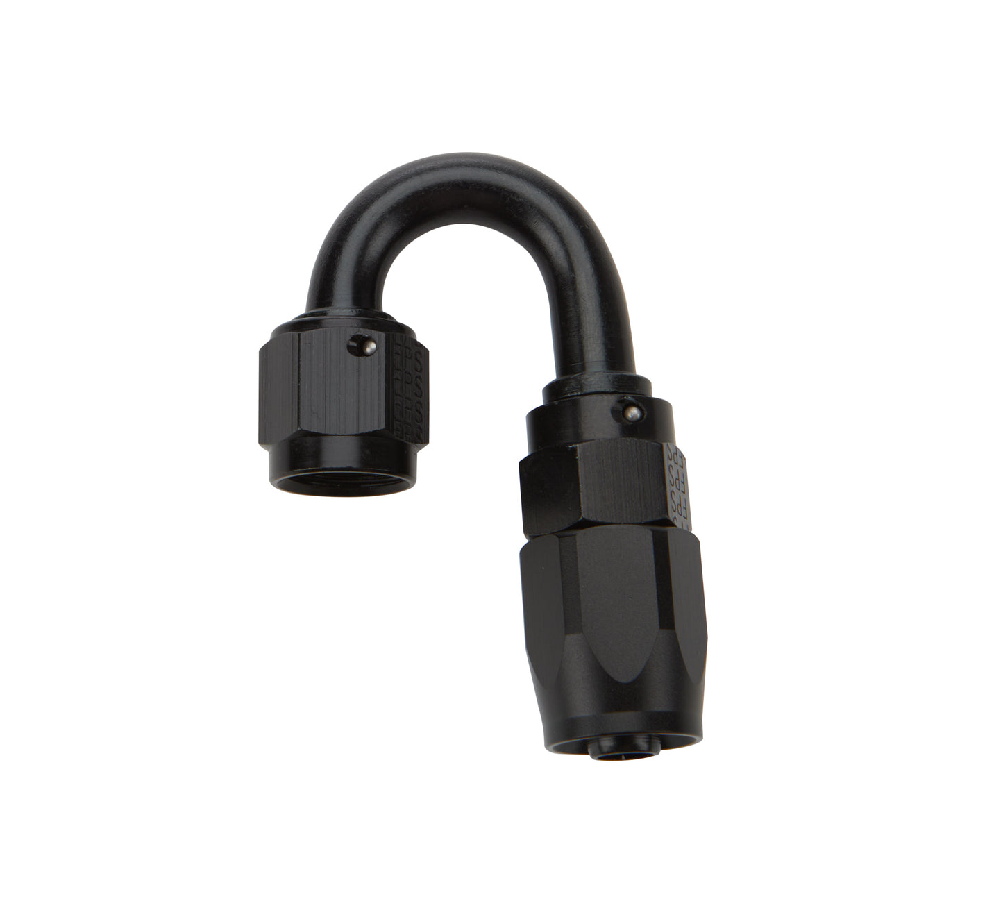 Allstar Performance Reusable Hose End Black 180 Deg Elbow -6 MPN ALL49382