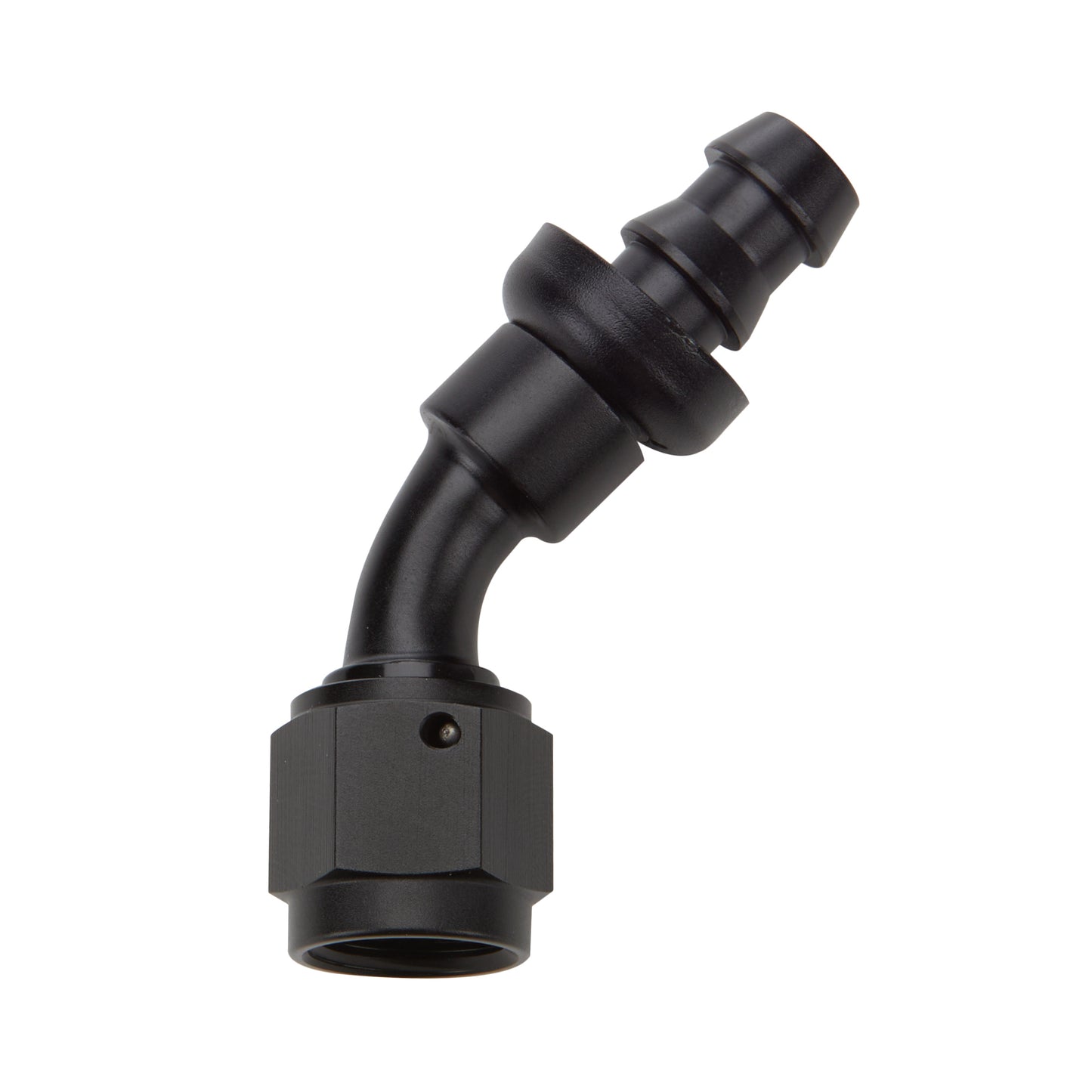 Allstar Performance Pushlock Hose End Black 45 Deg Elbow -16 MPN ALL49436