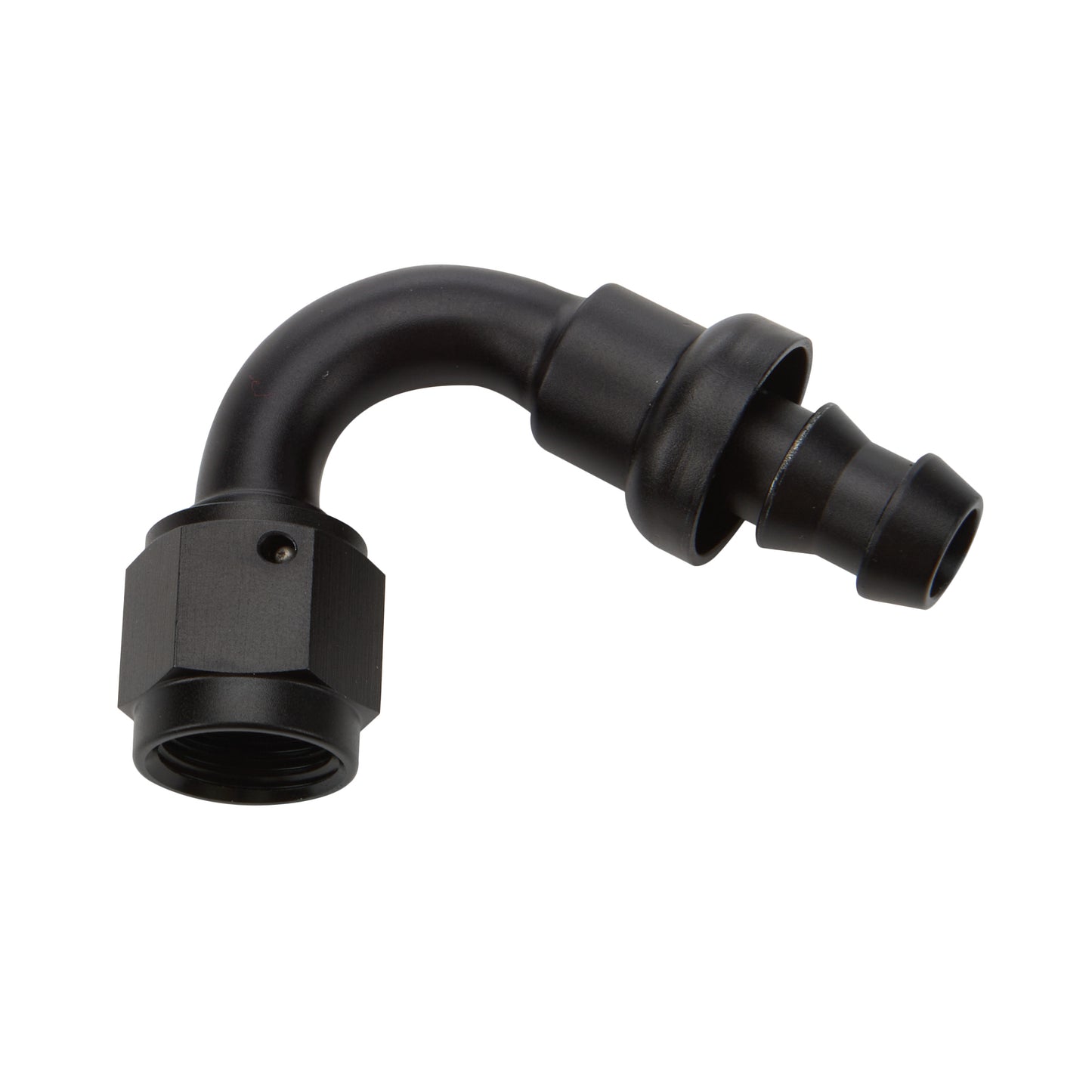 Allstar Performance Pushlock Hose End Black 120 Deg Elbow -8 MPN ALL49463