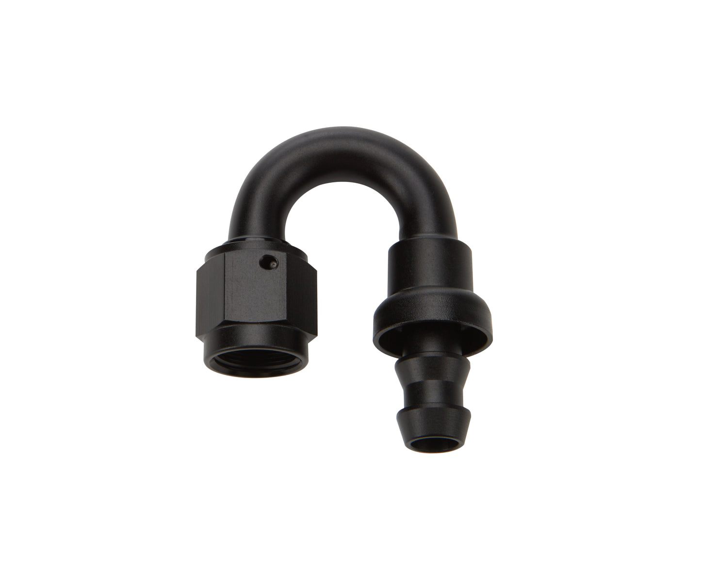 Allstar Performance Pushlock Hose End Black 180 Deg Elbow -6 MPN ALL49482