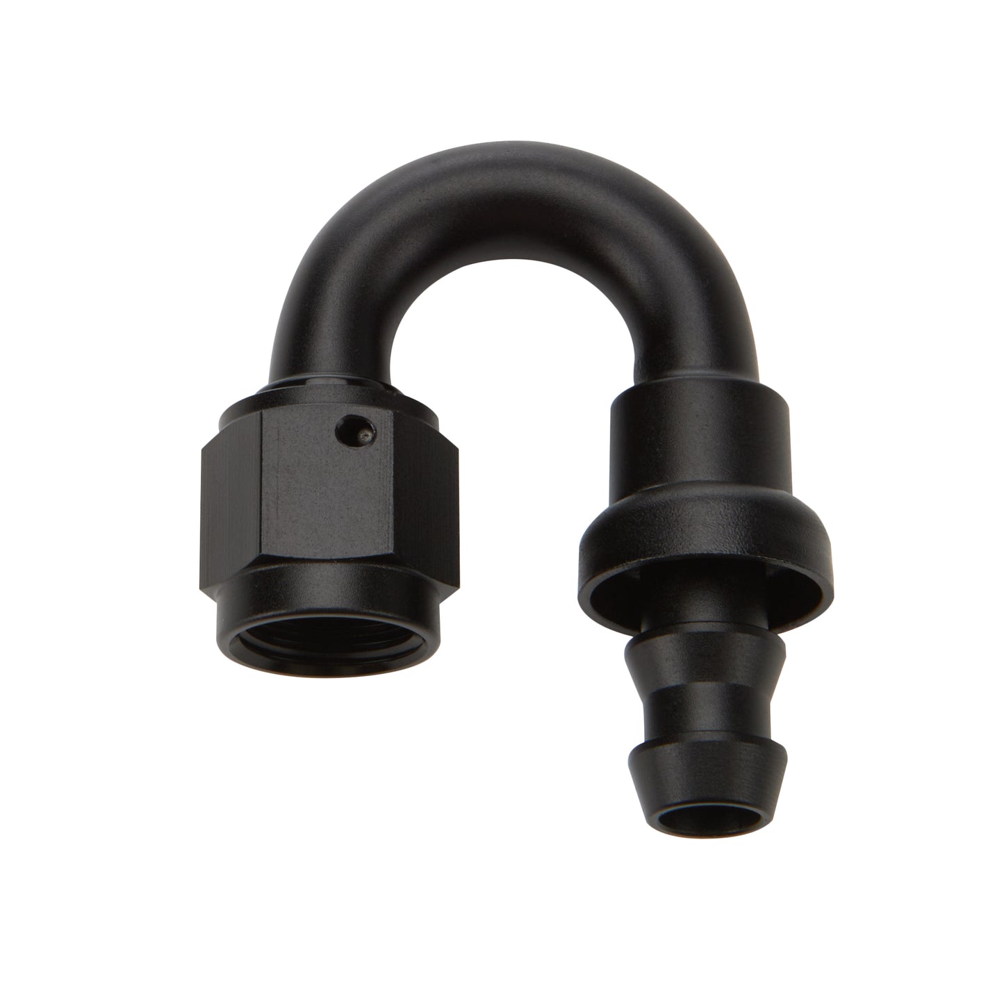 Allstar Performance Pushlock Hose End Black 180 Deg Elbow -16 MPN ALL49486