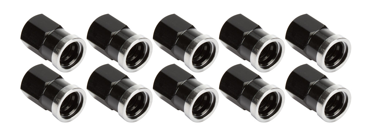 Allstar Performance QC Cover Nuts Short Black 10pk MPN ALL72058
