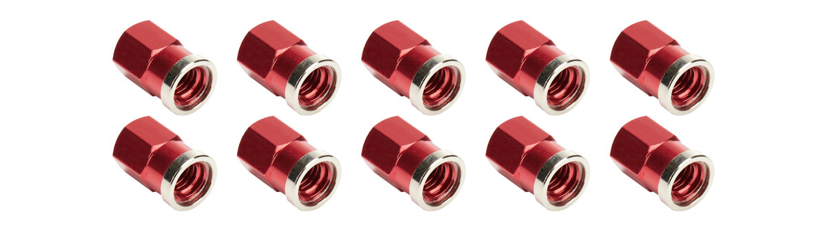 Allstar Performance QC Cover Nuts Short Red 10pk MPN ALL72059