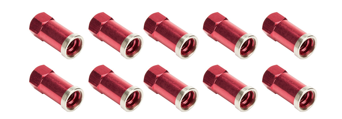 Allstar Performance QC Cover Nuts Long Red 10pk MPN ALL72061