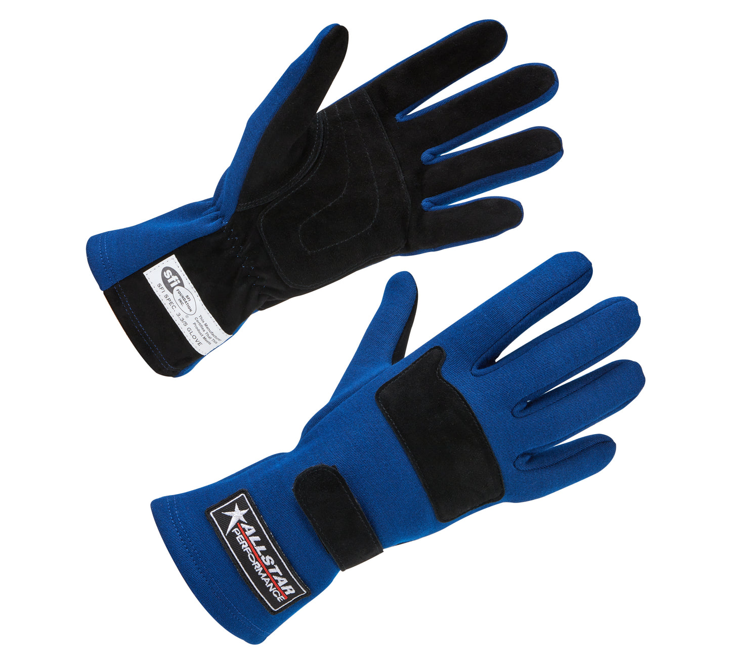 Allstar Performance Driving Gloves SFI 3.3/5 D/L Blue Large MPN ALL915024