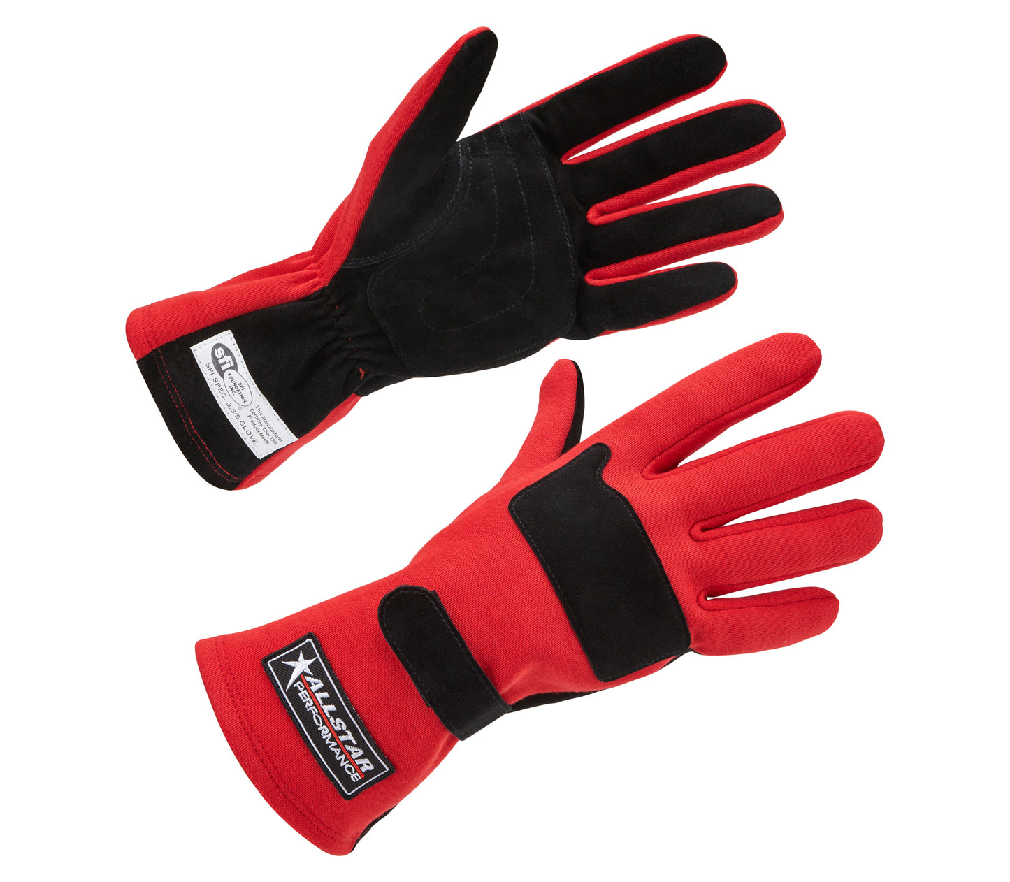 Allstar Performance Driving Gloves SFI 3.3/5 D/L Red Medium MPN ALL915072