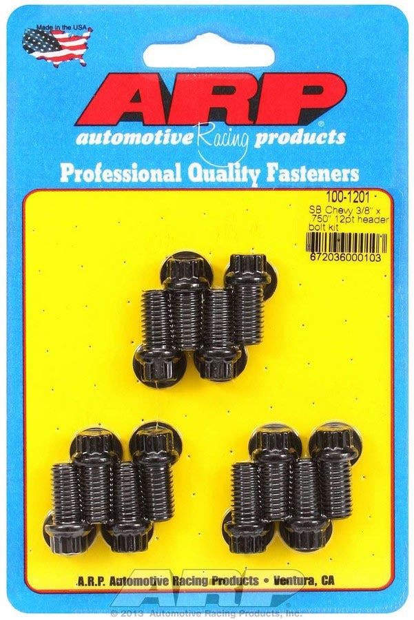 ARP Header Bolt Kit - 12pt. 3/8 x .750 UHL (12) ARP100-1201