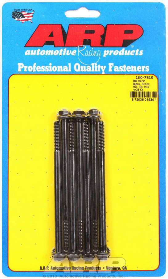 Arp BBC Valve Cover Bolt Kit - 1/4-20 6pt. (7) MPN ARP100-7519 For Chevy