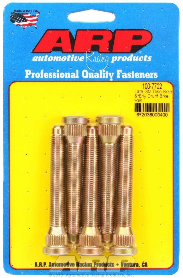 ARP Wheel Stud Kit - 7/16-20 3.200/.580 Knurl (5) ARP100-7702