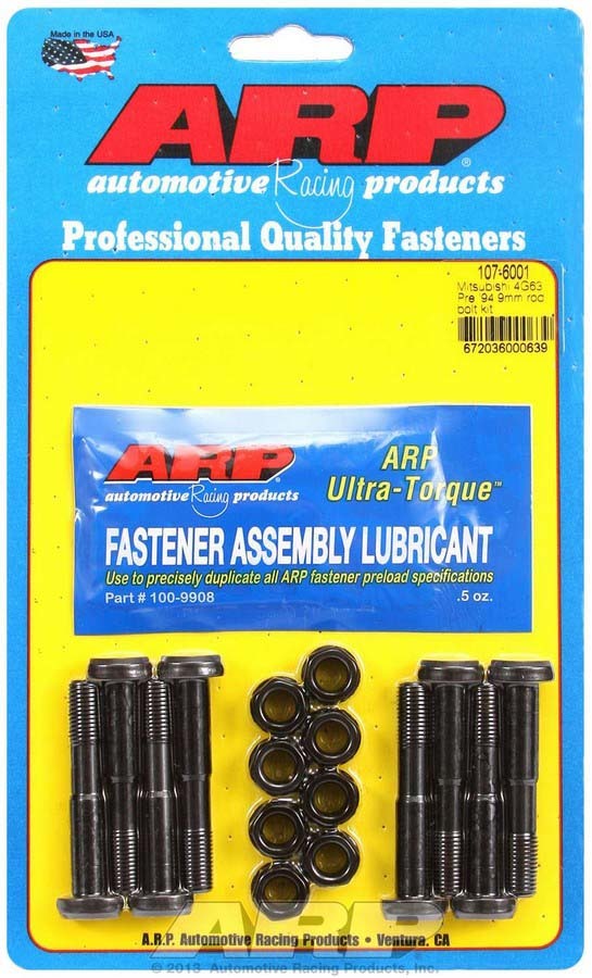 Arp Mits. Rod Bolt Kit - Fits Pre '94 4G63 MPN ARP107-6001 For Mitsubishi