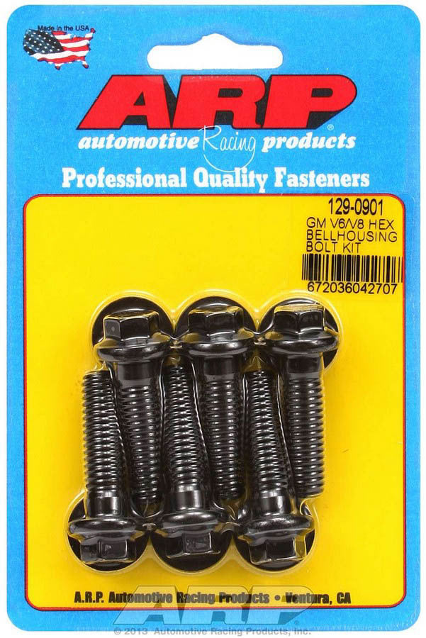 ARP Bellhousing Bolt Kit - 6pt. GM V6/V8 ARP129-0901