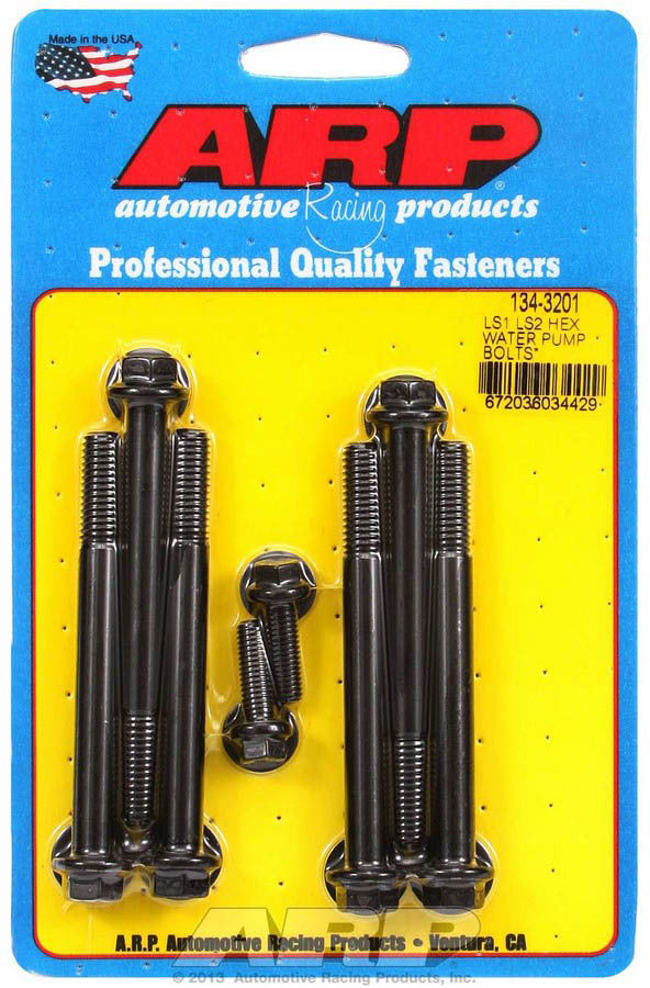 Arp W/P & Thermostat Housing Bolt Kit - 6pt. LS1/LS2 MPN ARP134-3201 For GM LS-Series