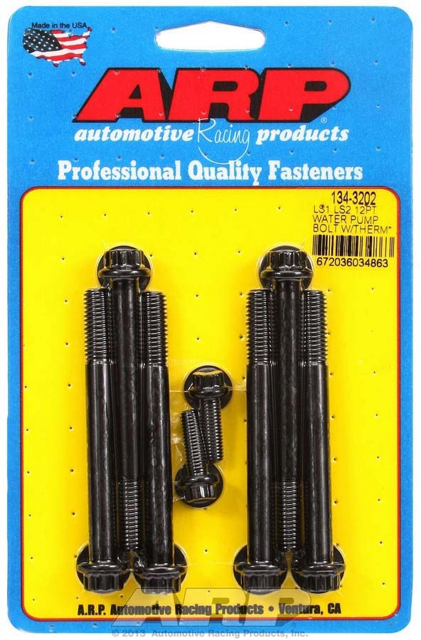 Arp W/P & Thermostat Housing Bolt Kit - 12pt. LS1/LS2 MPN ARP134-3202 For GM LS-Series