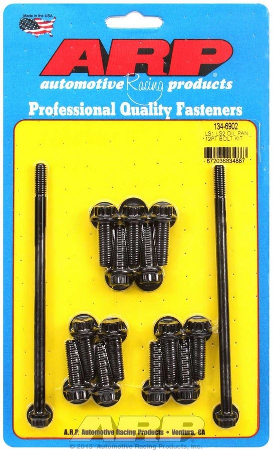Arp LS1/LS2 Oil Pan Bolt Kit 12pt. MPN ARP134-6902 For GM LS-Series