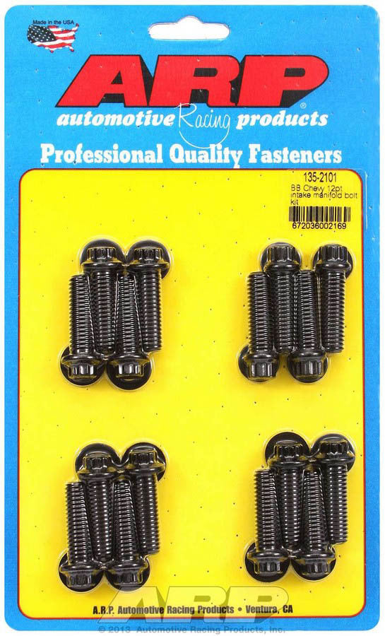 Arp BBC Intake Bolt Kit MPN ARP135-2101 For Chevy