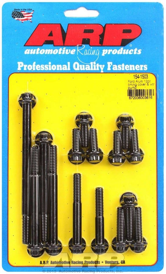 Arp SBF Timing Cover & Water Pump Bolt Kit MPN ARP154-1503 For Ford
