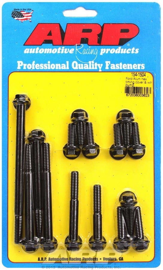 Arp SBF Timing Cover & Water Pump Bolt Kit MPN ARP154-1504 For Ford