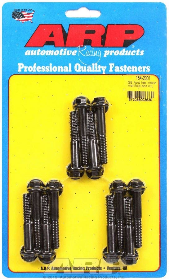Arp SBF Intake Bolt Kit MPN ARP154-2001 For Ford