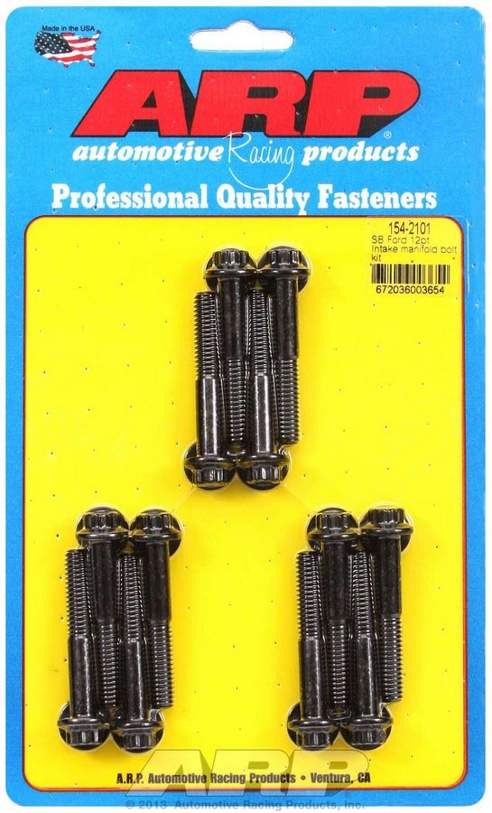 Arp SBF Intake Bolt Kit MPN ARP154-2101 For Ford
